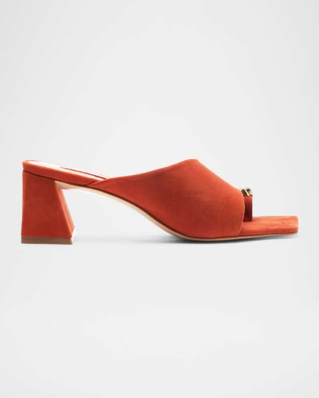 Jodie Suede Block-Heel Sandals